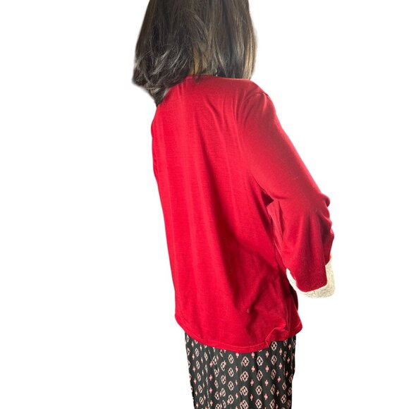 Front Zip Lace Bell Sleeve Fairycore Retro Boho Stylish Top - Picture 6 of 7